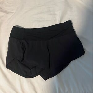 Lululemon Speed Up Black Shorts